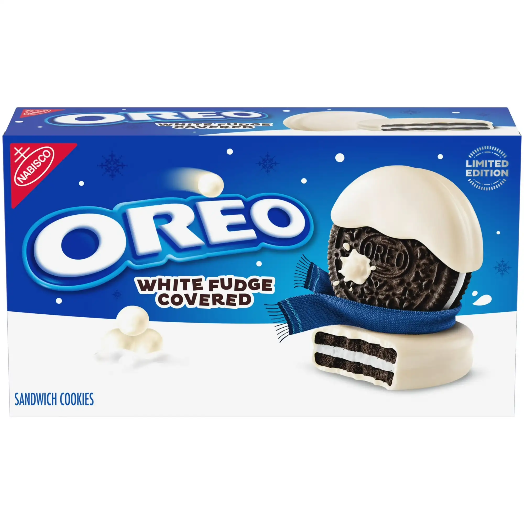 OREO White Fudge Covered Chocolate Sandwich Cookies